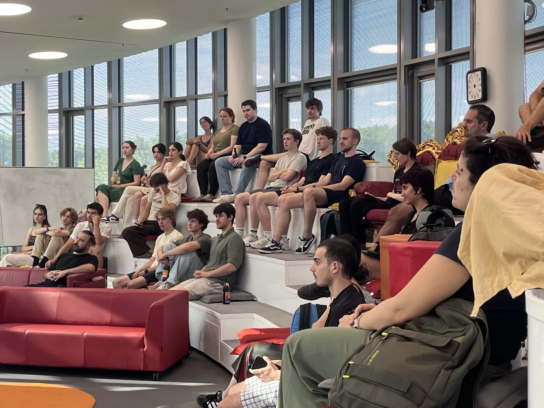 Students attending an AI safety event at HPI